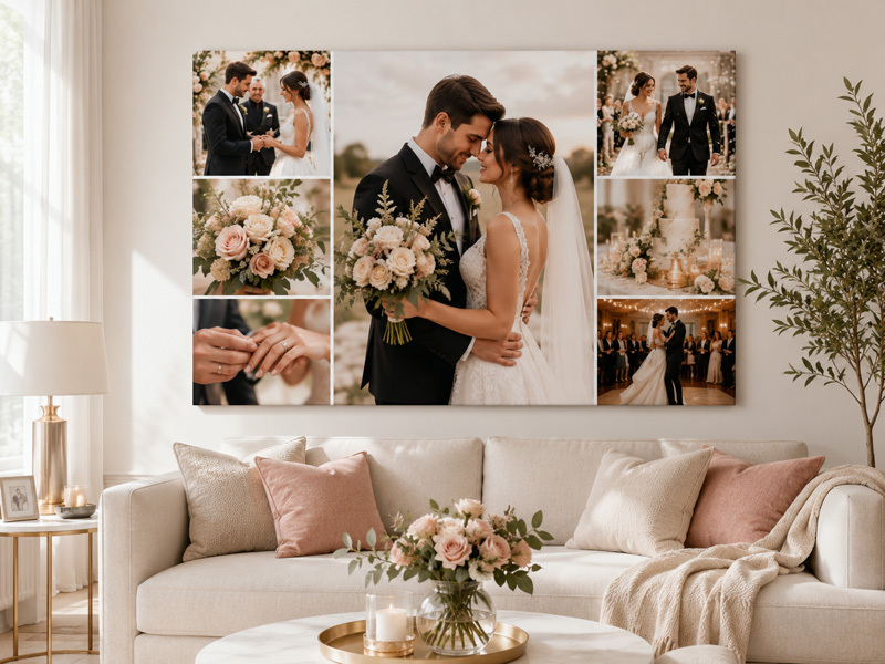 Personalized Wedding Canvas Ideas for Living Room Wall Art